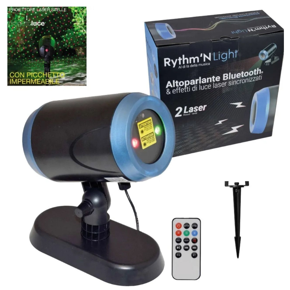 Rythm'N Light Bluetooth luidspreker met laserprojector
